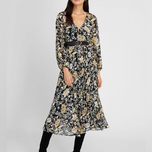 CLUB MONACO Midi Printed Dress, Size 4
